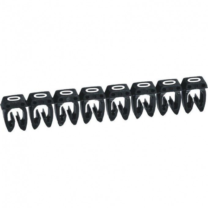 Маркер LEGRAND CAB 3 для кабеля 0,5-1,5 мм² цифра 0 чёрный 038210