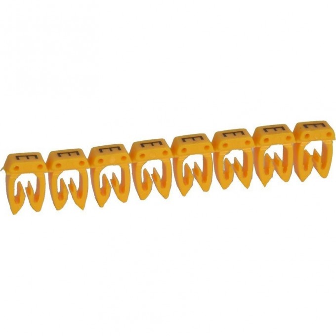 Маркер LEGRAND CAB 3 для кабеля 0,5-1,5 мм² заглавная буква E 038304