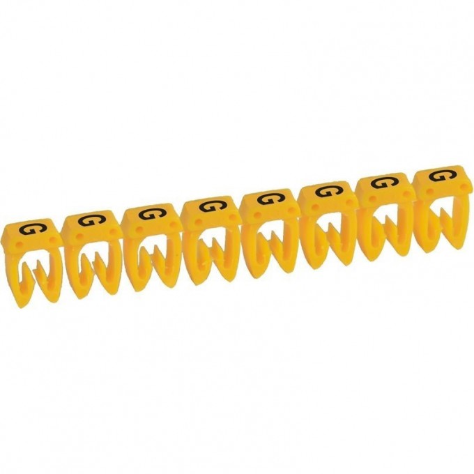 Маркер LEGRAND CAB 3 для кабеля 1,5-2,5 мм² заглавная буква G 038336