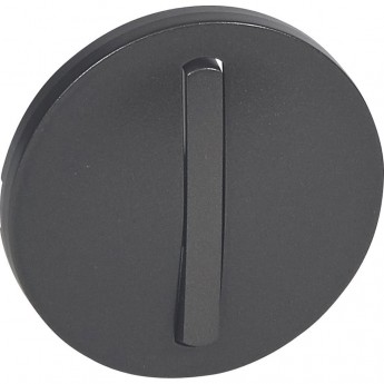 Лицевая панель LEGRAND Celiane выключатель 1-полюсный / переключатель Кат. № 0 670 01/02/31/32 с тонкой клавишей графит