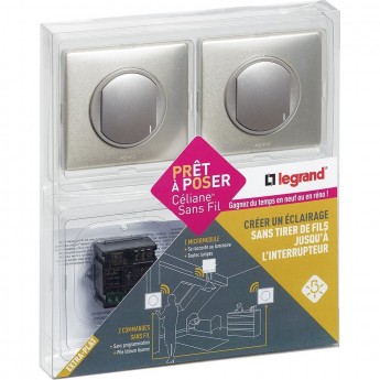Комплект LEGRAND Celiane для создания схемы радио управления освещением с двух мест титан