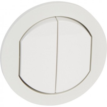 Лицевая панель LEGRAND Celiane для двойных переключателей Кат. № 2x0 670 01/31 IP 44 белый