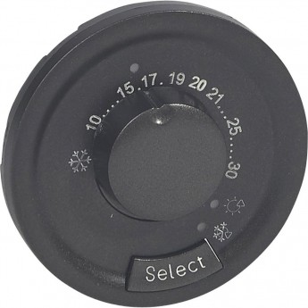 Лицевая панель LEGRAND Celiane комнатный термостат Кат. № 0 674 00 графит