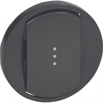 Лицевая панель LEGRAND Celiane выключатель/переключатель Кат. № 0 670 01/02/31/32 с подсветкой графит