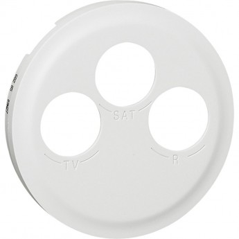 Лицевая панель LEGRAND Celiane TV-FM-SAT розетки Кат. № 0 673 88 белый