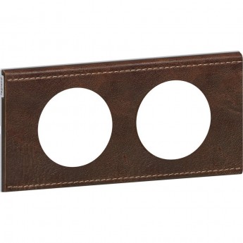 Рамка LEGRAND Celiane 2 поста кожа текстура Рамка LEGRAND Celiane 2 поста кожа текстура