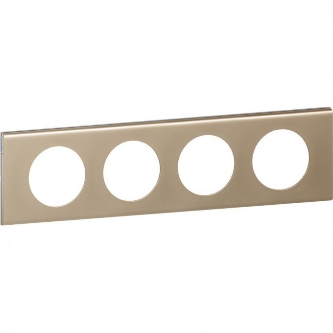 Рамка LEGRAND Celiane 4 поста никель велюр 069114