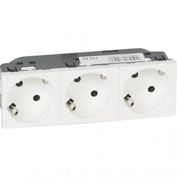 Розетка LEGRAND 3 x 2К+3 под углом 45° Программа Mosaic стандартная белый Розетка LEGRAND 3 x 2К+3 под углом 45° Программа Mosaic стандартная белый