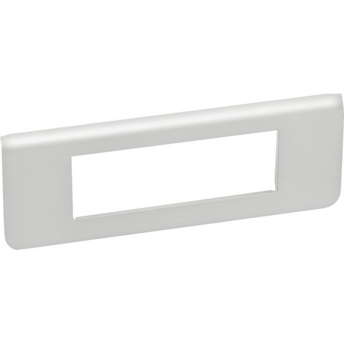 Рамка LEGRAND пластиковая Mosaic 6 модулей Алюминий 079316