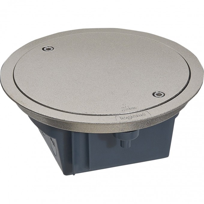 Напольная коробка круглая LEGRAND IP 66 со съемной крышкой 4 модуля нержавеющая сталь 088061