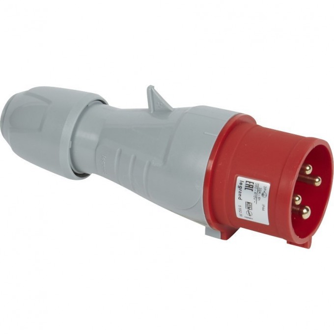 Вилка LEGRAND мобильная 32А 3К+З 380 В IP 44 090131