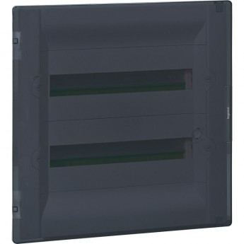 Распределительный щиток LEGRAND Practibox³ скрытого монтажа IP 40 IK 07 2 рейки 36 модулей с клеммиком заземления прозрачная дверь Распределительный щиток LEGRAND Practibox³ скрытого монтажа IP 40 IK 07 2 рейки 36 модулей с клеммиком заземления прозрачная дверь