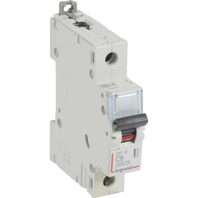 Автоматический выключатель LEGRAND DX³-E 6000 6 кА тип C 1П 230/400 В 6А 1 модуль белый 407260