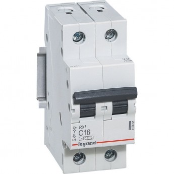 Автоматический выключатель LEGRAND RX3 4,5кА 50А 2П тип C белый Автоматический выключатель LEGRAND RX3 4,5кА 50А 2П тип C белый