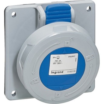 Встраиваемая розетка LEGRAND P17 Tempra Pro IP 66/67 200/250 В 32 A 2К+З Встраиваемая розетка LEGRAND P17 Tempra Pro IP 66/67 200/250 В 32 A 2К+З