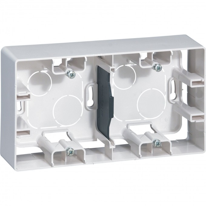 Коробка накладного монтажа LEGRAND Etika 2 поста белый 672530