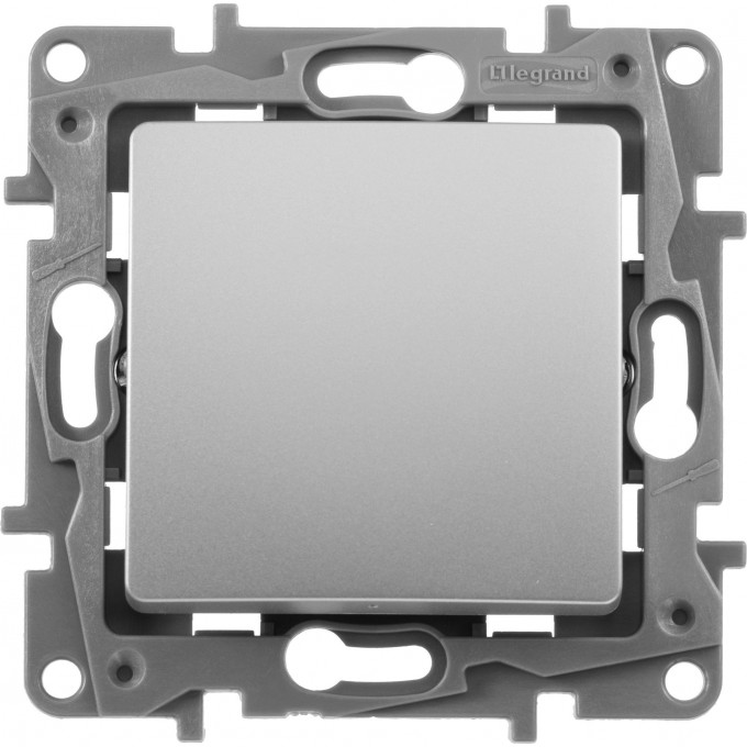 Переключатель промежуточный LEGRAND Etika винтовые клеммы 10 AX 250 В алюминий 672409