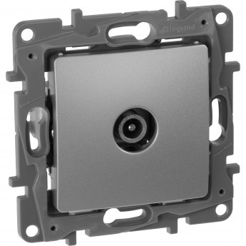 Розетка LEGRAND TV оконечная 5 дБ 5-862 мГц Etika алюминий