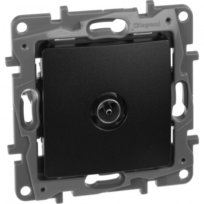 Розетка LEGRAND TV «звезда» 2 дБ 0-2400 мГц Etika антрацит 672651
