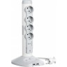 Стойка LEGRAND 2хusb+Microusb+4х(2к+З) белый 694614