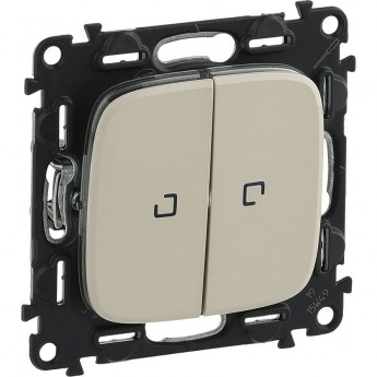 Переключатель LEGRAND Valena ALLURE двухклавишный 10АХ 250В с подсветкой с лицевой панелью слоновая кость Переключатель LEGRAND Valena ALLURE двухклавишный 10АХ 250В с подсветкой с лицевой панелью слоновая кость