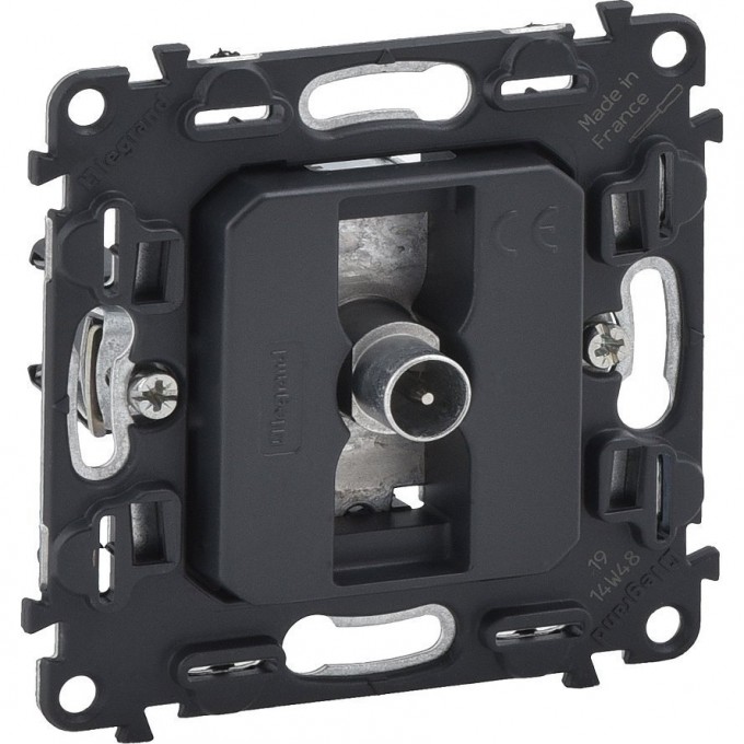 Розетка LEGRAND Valena IN'MATIC ТВ проходная 1,5дБ/14дБ 0-2400 МГц 753067