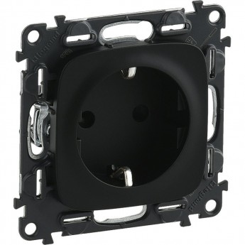 Силовая розетка LEGRAND Valena ALLURE 2К+З 16А 250В с лицевой панелью безвинтовые зажимы антрацит Силовая розетка LEGRAND Valena ALLURE 2К+З 16А 250В с лицевой панелью безвинтовые зажимы антрацит