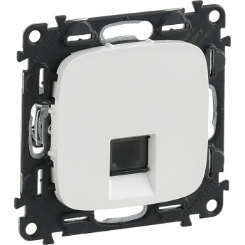 Телефонная розетка LEGRAND Valena ALLURE RJ11 одиночная с лицевой панелью белый