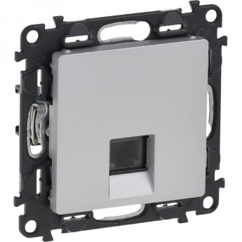 Телефонная розетка LEGRAND Valena LIFE RJ11 одиночная с лицевой панелью алюминий Телефонная розетка LEGRAND Valena LIFE RJ11 одиночная с лицевой панелью алюминий