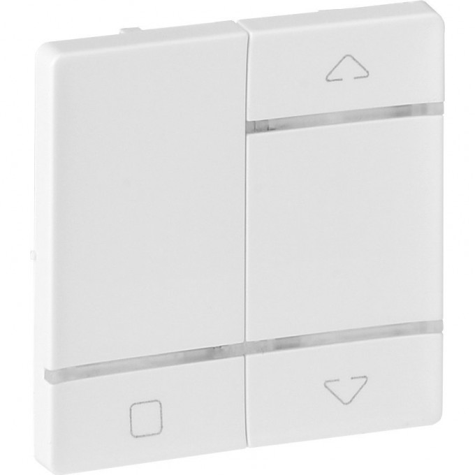 Лицевая панель LEGRAND Valena LIFE MyHome Play Zigbee для радиоприемного выключателя для приводов жалюзи/рольставень белая 754724