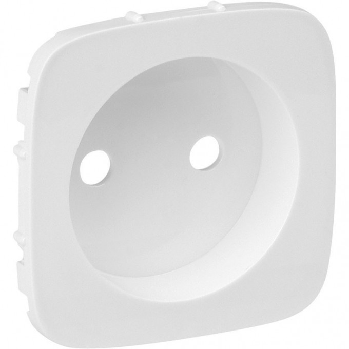 Лицевая панель Valena ALLURE силовой розетки 2К белая 754975