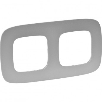 Рамка LEGRAND Valena ALLURE 2-постовая универсальная алюминий Рамка LEGRAND Valena ALLURE 2-постовая универсальная алюминий