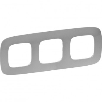 Рамка LEGRAND Valena ALLURE 3-постовая универсальная алюминий