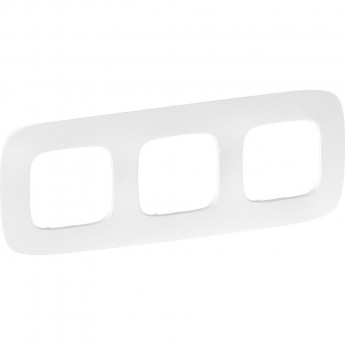 Рамка LEGRAND Valena ALLURE 3-постовая универсальная тиснение белое
