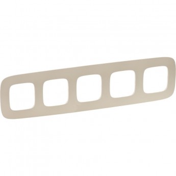 Рамка LEGRAND Valena ALLURE 5-постовая универсальная тиснение бежевое