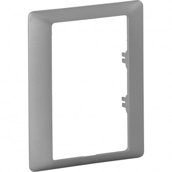 Рамка LEGRAND Valena LIFE "Алюминий", для двойных розеток, 1-постовая, белый