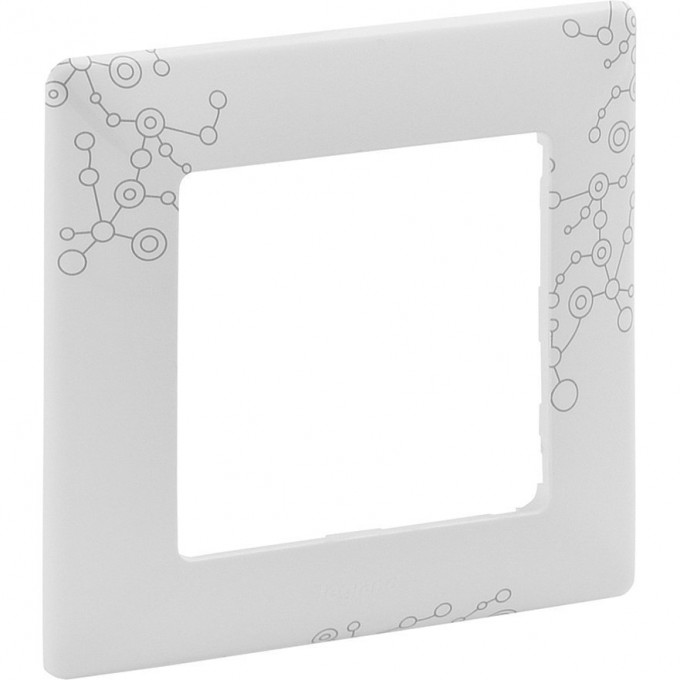 Рамка LEGRAND Valena LIFE "Эл Грей", 1-постовая универсальная, белый 754121