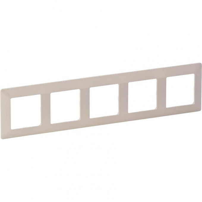 Рамка LEGRAND Valena LIFE "Слоновая кость", 5-постовая универсальная, кремово-белый 754045