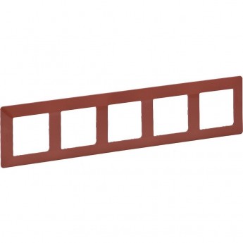 Рамка LEGRAND Valena LIFE "Терракота", 5-постовая универсальная, красный Рамка LEGRAND Valena LIFE "Терракота", 5-постовая универсальная, красный