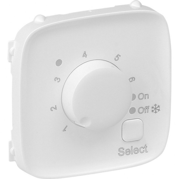 Лицевая панель LEGRAND Valena ALLURE для термостата для теплых полов белая 755325