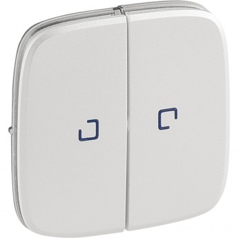 Лицевая панель LEGRAND Valena ALLURE для выключателя двухклавишного с подсветкой жемчуг