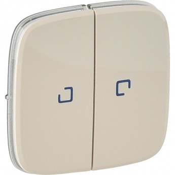 Лицевая панель LEGRAND Valena ALLURE для выключателя двухклавишного с подсветкой слоновая кость