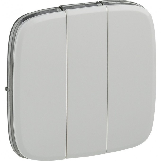 Лицевая панель LEGRAND Valena ALLURE для выключателя трехклавишного белая 755035