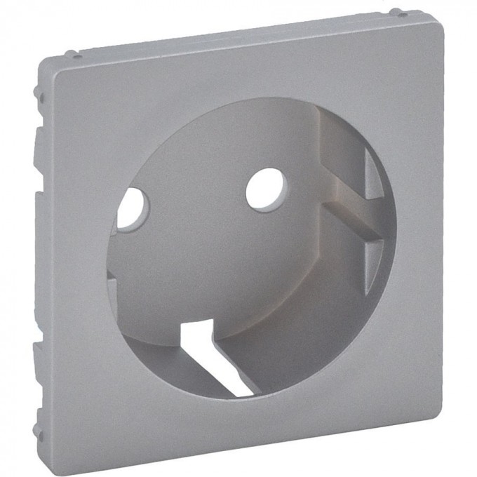 Лицевая панель LEGRAND Valena LIFE для розетки 2К+З алюминий 755202