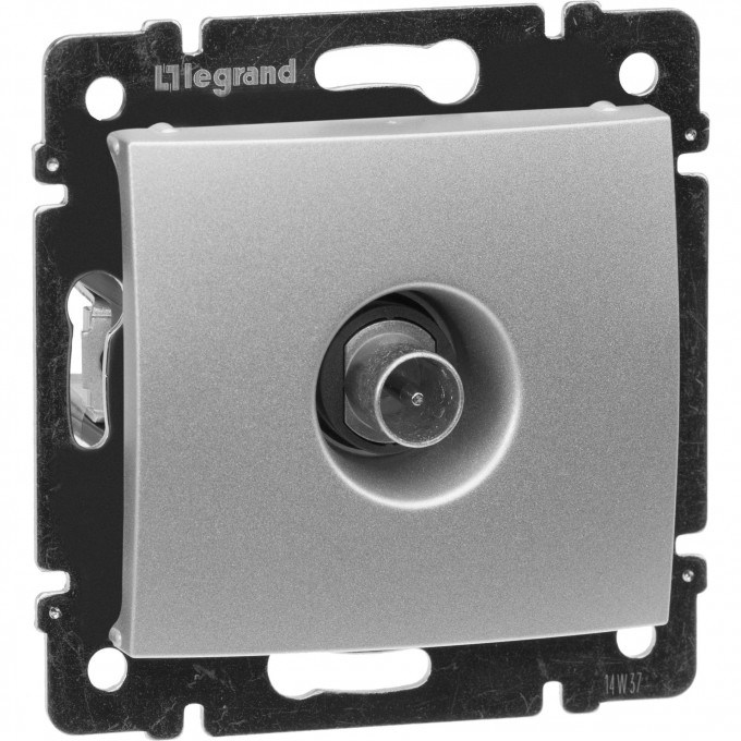 ТВ розетка LEGRAND Valena проходная 14 дБ 2400 МГц алюминий 770131