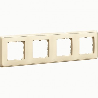 Рамка LEGRAND Cariva 4 поста горизонтальный/вертикальный монтаж слоновая кость