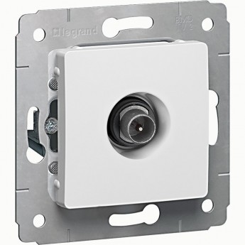 ТВ розетка LEGRAND Cariva оконечная 10 дБ 2150/2400 МГц белый