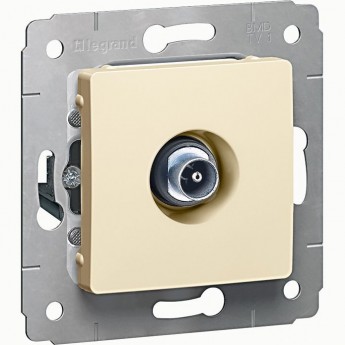 ТВ розетка LEGRAND Cariva звезда 1.5 дБ 2400 МГц слоновая кость