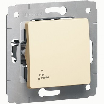 Выключатель LEGRAND Cariva IP 44 автоматические клеммы 10 АX 250 В слоновая кость