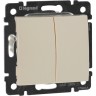 Выключатель LEGRAND Valena двухклавишный 10 A 250 В слоновая кость 774305